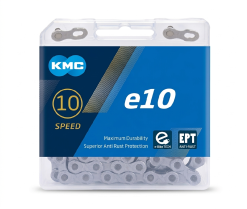 KMC e10 EPT 10-delt elsykkelkjede 136 ledd med rustbeskyttelse
