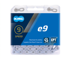 KMC e9 EPT 9-delt elsykkelkjede 136 ledd med rustbeskyttelse